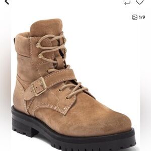 All Saints Tan Combat Boots